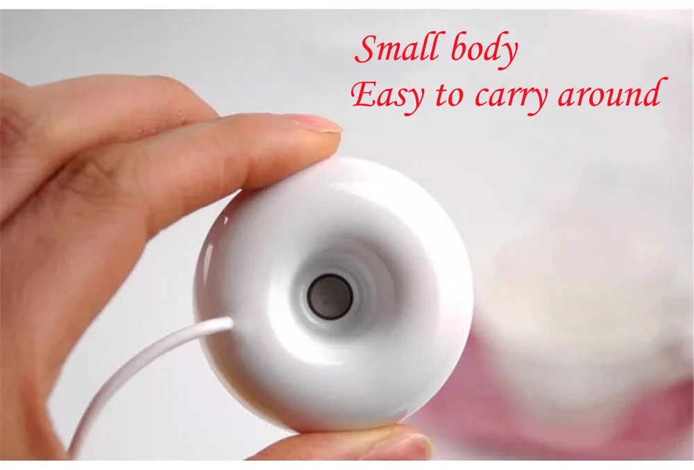 

KA.Diffusor Donut humidifier mini humidifier USB humidifier sprayer creative floating humidifier Portable Creative Air Purifier