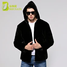 BHUNATI Men Artificial Fur Coat with Hooded 2018 Winter Plus Size Faux Fur Coat Men Parka Jackets Thick Warm Overcoat