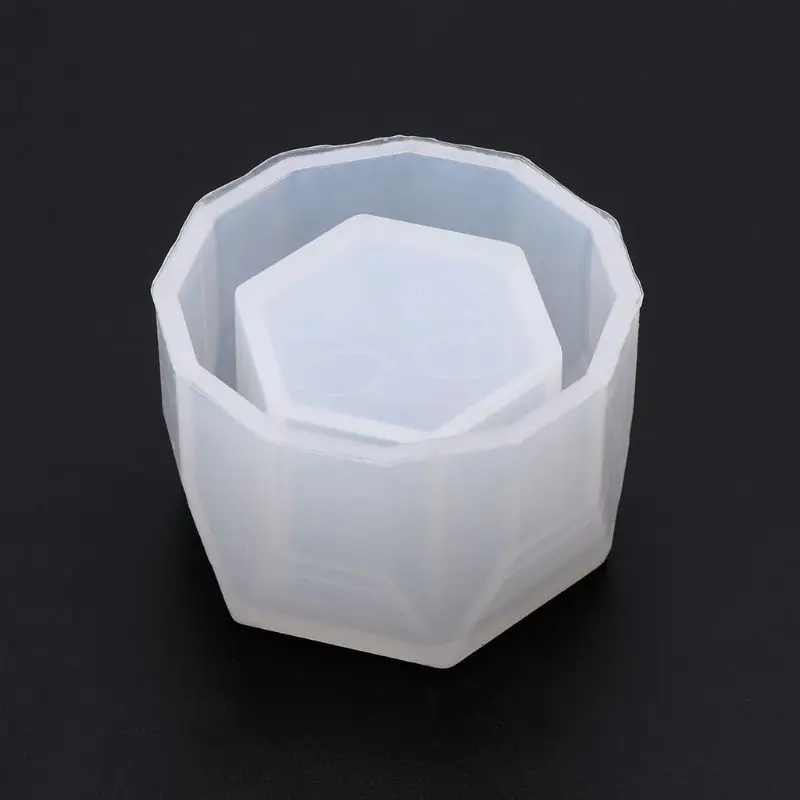 Маленький шестигранный цветочный горшок силиконовая форма коробка для хранения DIY ручной работы ремесла Хрустальная эпоксидная форма