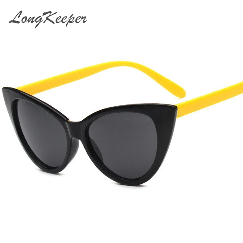 LongKeeper Солнцезащитные очки женские аксессуары CatEye стиль брендовые Дизайнерские