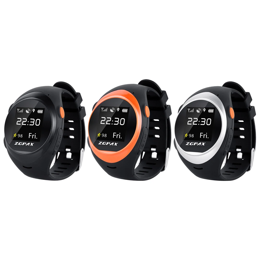 

ZGPAX X83 Waterproof Bluetooth Smart Watch MTK2503D Elder SOS GPS Tracking WIFI Smartwatch Anti-lost Alarm For iOS Android Phone