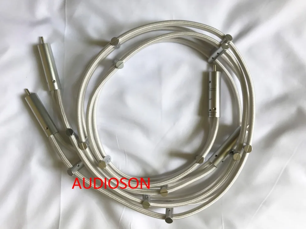 Hi End Demark серебристый кабель с интерфейсом RCA|rca interconnect|rca - rcainterconnect rca cables |