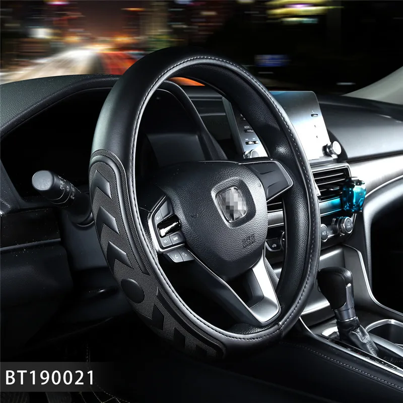 

Sport Leather Car Steering Wheel Covers Case Auto Interior Accessories For Toyota Corolla Peugeot 206 Land Cruiser 100 Mercedes