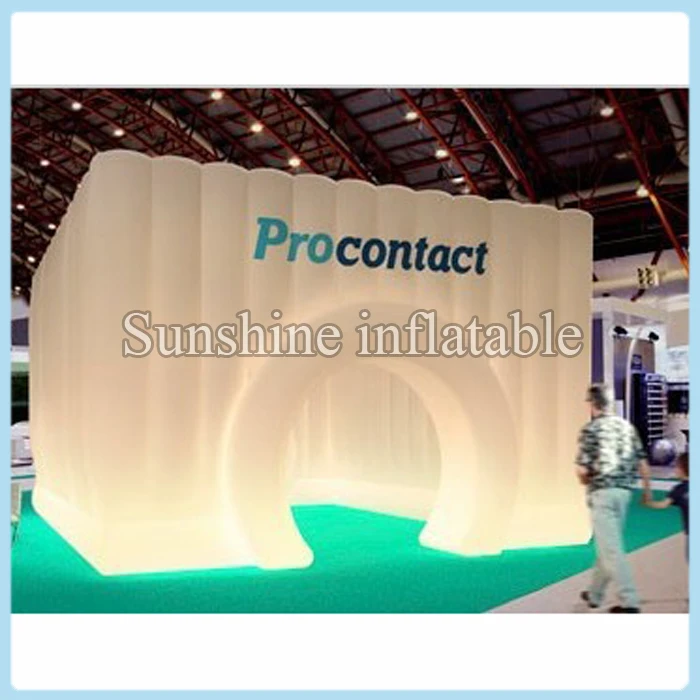 

Nice 5mx4m square shaped giant inflatable tent with colorful led light for party / event