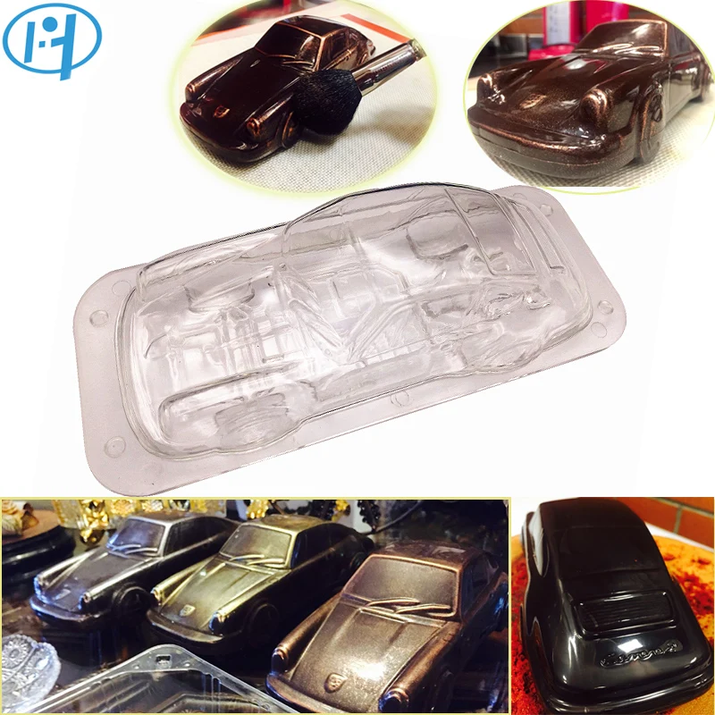 

Car Design 3D Chocolate Mold DIY Handmade Cake Candy Plastic Vehicle Chocolate Making Tool Cake Decorating molds Baking Mould