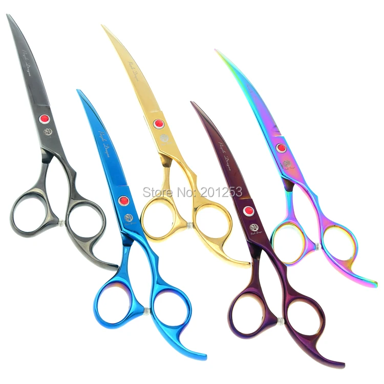 7 0Inch Curved Head Cutting Scissors for Dog JP440C Pet Grooming Cutting Scissors Shears 5 Colors