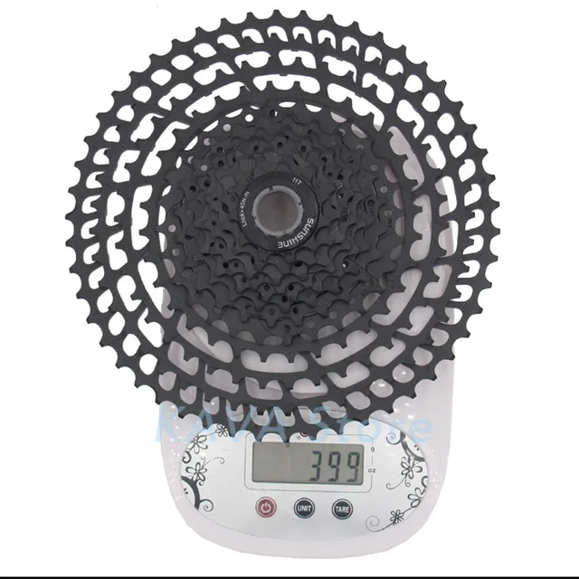 SUNSHINE MTB 12 скоростей кассета 11-50T Сверхлегкая 399 г CNC Freewheel горный велосипед запчасти для XTR GX NX - Цвет: 12S 11-50T Black