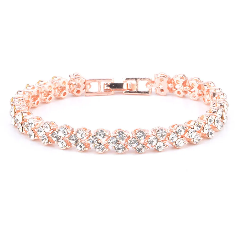 

New Fashion Roman Style Bracelets For Women Ladies Crystal Chic Elegant Bracelets Gifts бралты armband pulseras bracelet femme