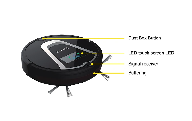 Eworld M884 Automatic Floor Cleaning Robot Mop Scrub Vacuum Cleaner Wet and Dry Cleaning Auto Charge Smart Robotic