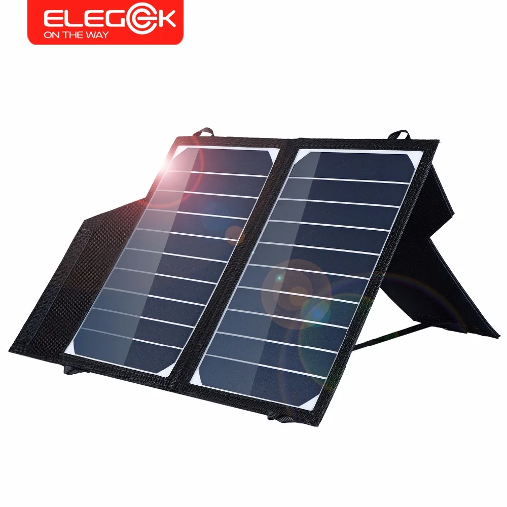 

ELEGEEK 10W Portable Solar Panel Charger Foldable Solar PhoneCharger 5V 2A Solar Charging for iPhone Sumsung Huawei