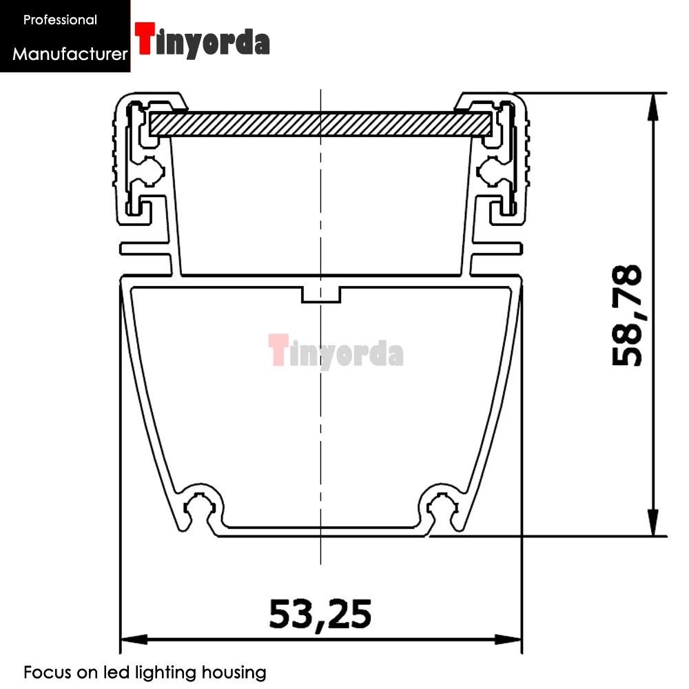 Tinyorda TWH5753B 10cs (длина 1 м) 36 Вт Мочалка для сада и улицы подходит 36 мм PCB [Professional Manufacturer]