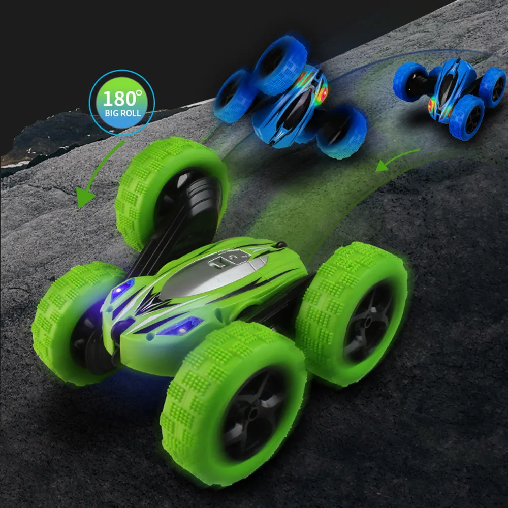 

1:24 2.4GHz 360 Degree Rotation RC Remote Control Stunt Toy Car with Remote Control USB Cable Battery for Kids