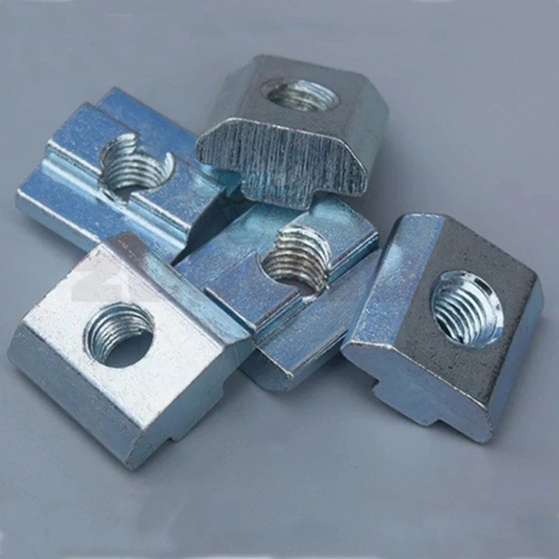 100pcs M3 M4 M5 M6 M8 M10 T Block Square nuts T Track Sliding Hammer