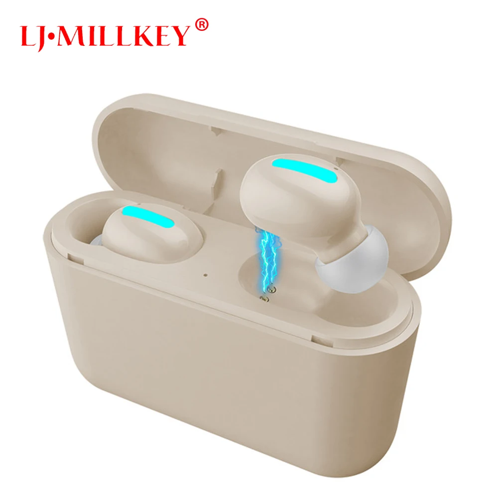 

Bluetooth Headphones Earphones 5.0 Sports Mini TWS Earbuds with 2600mAh Charger Case Wireless Earphone for Mobile Phone YZ266