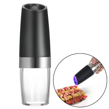 

New Useful Automatic Milling Electric Gravity Pepper Grinder LED Salt Mill Kitchen Seasoning Grinding Tool HY99 ST21