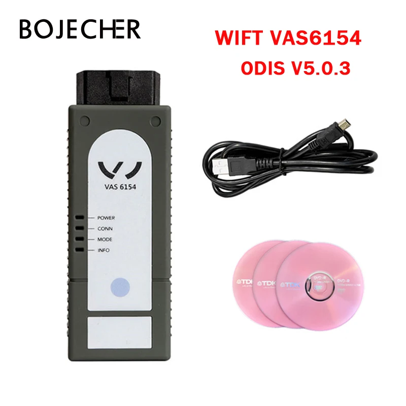 

3pcs/lot DHL FREE WIFI VAS6154 ODIS v5.0.3 for vag car Diagnostic Tool VAS 6154 with free keygen