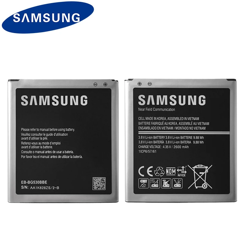 SAMSUNG EB BG530CBU EB BG530BBE Original font b Phone b font Battery For Galaxy Grand Prime