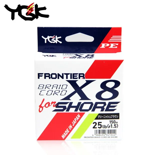 

100% NEW YGK FRONTIER BRAID CORD X8 FOR SHORE made in Japan 150M