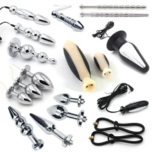 Hot Sale Electric Shock Therapy Pussy Nipple Anal Stimulation Massage Electro Sex Toys
