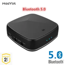 Bluetooth 5,0 передатчик Беспроводной аудио ресивер стерео звуковой адаптер с оптический Toslink/SPDIF/AUX Aptx HD приемник для ТВ