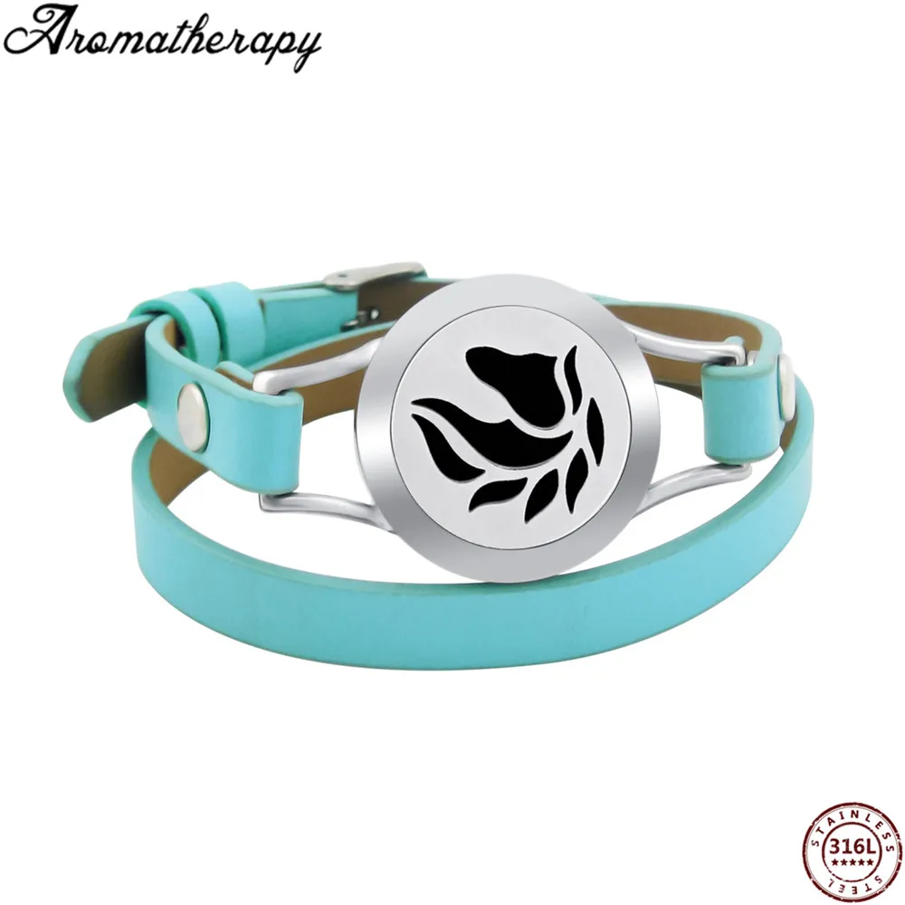 AS-008 aromatherapy leather bracelets (21)