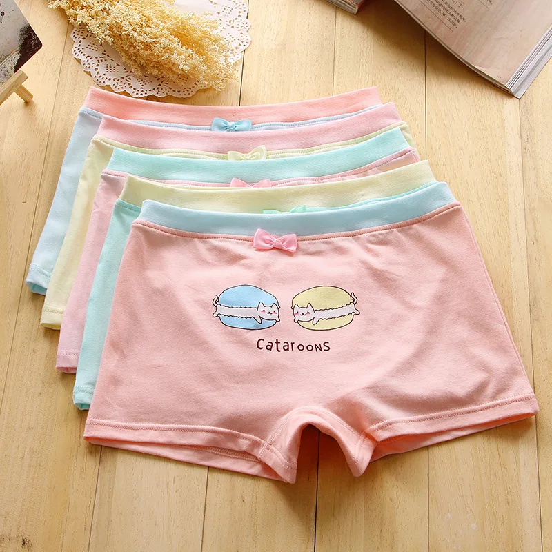 

5 Pieces / Lot Baby Girls Boxer Gifts Girls Panties Organic Cotton Simple Boxershorts Girls Underwear New YFP51