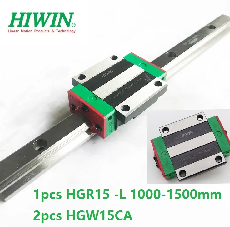 US $134.00 1pcs Original Hiwin Linear Rail Guide HGR15 1000mm 1100mm 1200mm 1300mm 1400mm 1500mm 2pcs HGH15CA Or HGW15CAHGW15CC Blocks