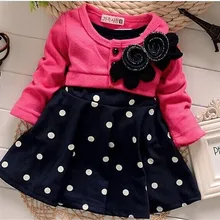 BibiCola/Новые модные рождественские платья для маленьких девочек; детская одежда; милое двухцветное платье принцессы в горошек