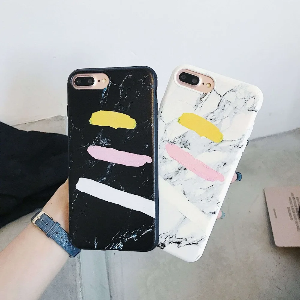 Marble Graffiti stripes Case For iPhone X Matte iphone 8 7 6 6s Plus | Мобильные телефоны и аксессуары