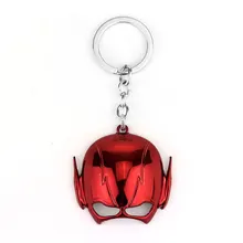 Star Wars Justice League Red The Flash Mask Keychain Metal Key Chain Pendant Keyring For Man’s Boys Women Holder Souvenir