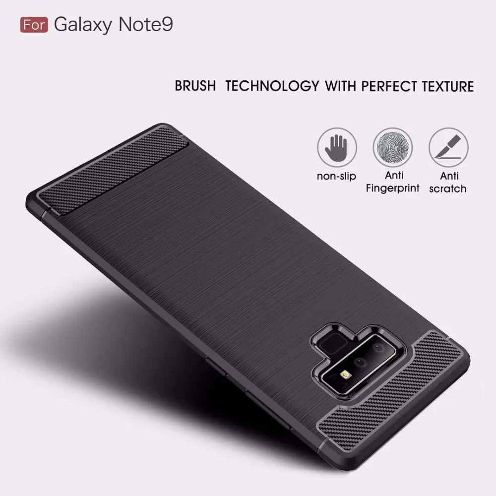 

For Samsung Galaxy S9 Plus case Soft Carbon Silicone Case for S6 S7 EDGE S8 PLUS S9 Note 8 Note 9 A6 Plus 2018 Back cover case