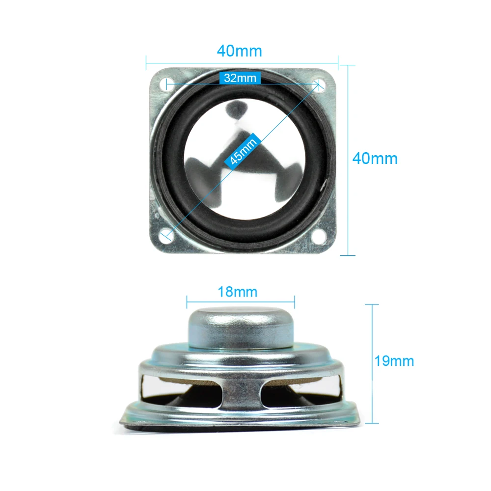 AIYIMA 2PC 1.5 Inch Portable Audio Speaker Strong Magnetic Speakers 8 Ohm 2W 40MM Mini PU Edge Cone Loudspeaker Column AIYIMA 2PC 1.5 Inch Portable Audio Speaker Strong Magnetic Speakers 8 Ohm 2W 40MM Mini PU Edge Cone Loudspeaker Column