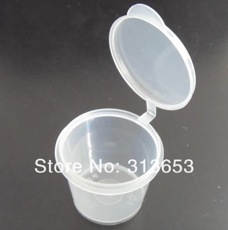 25 мл одноразовая пластиковая чашка/соусница с крышкой/мини Jelly желе чашка