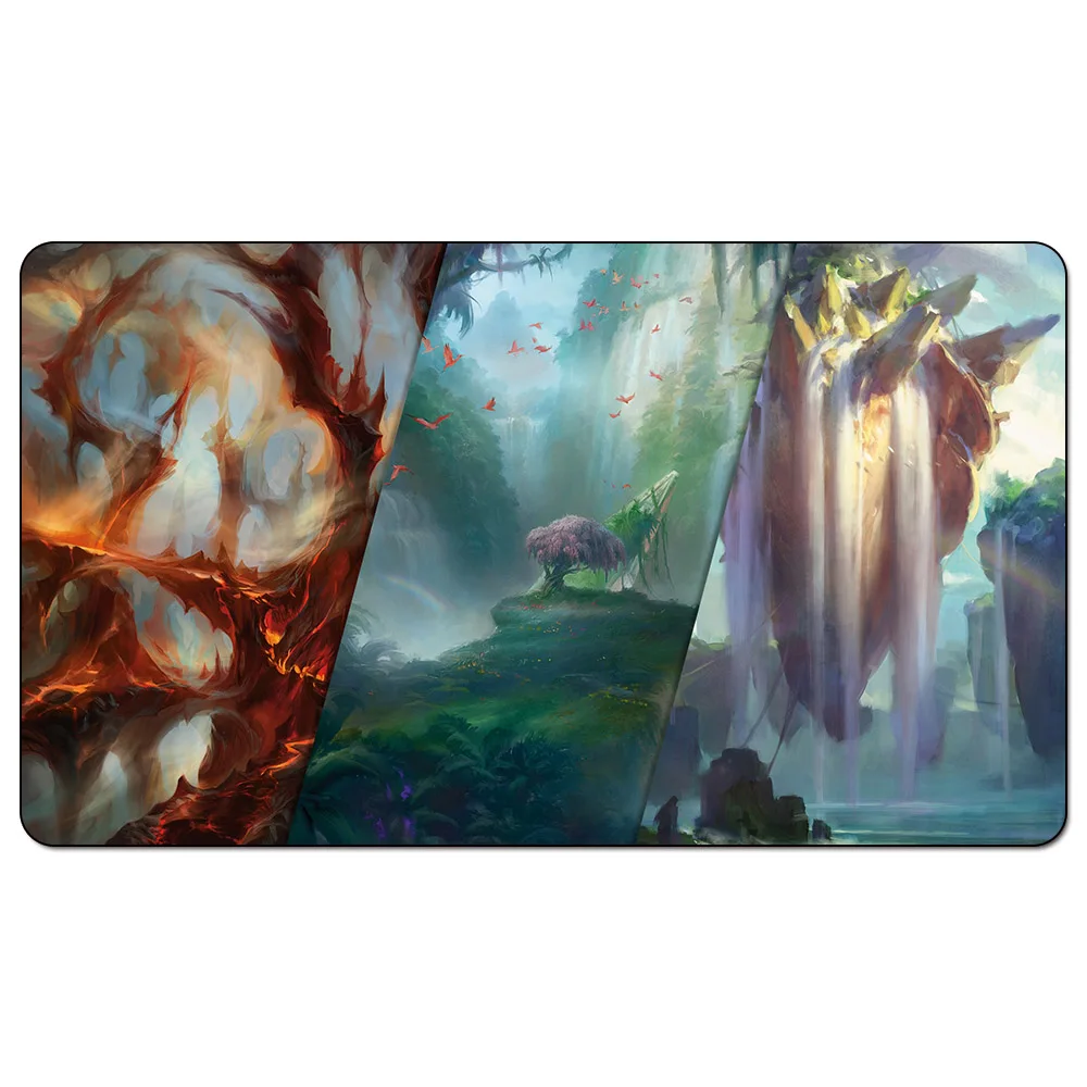 Окровавленный болото Мисти Rainforest 60x35 см Магия Playmat святится фонтан Магия Playmat для Настольная игра playmates