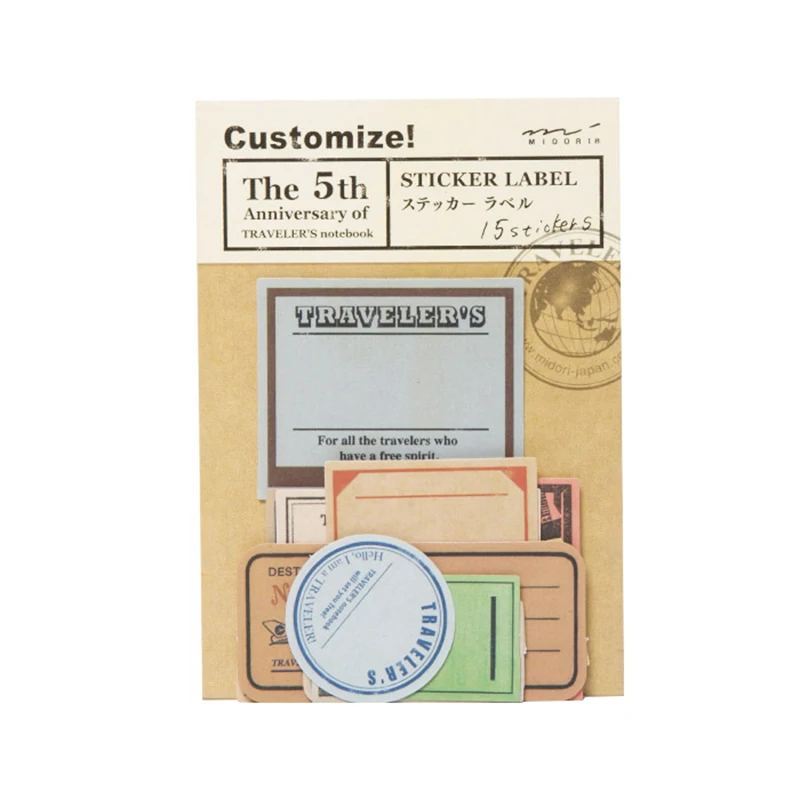 

Vintage Travel Stamp Paper Notebook Decorative Sticker Diary Stickers Midori Traveler's Notebook Memo Pad