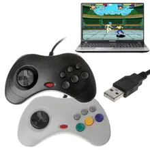 Contrôleur de manette USB classique filaire contrôleur de jeu PC Joypad pour Sega Saturn PC pour ordinateur portable 