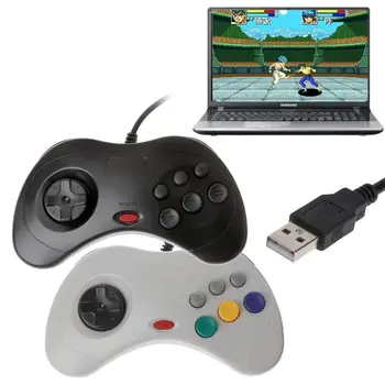 

USB Classic Gamepad Controller Wired PC Game Controller Joypad for Sega Saturn PC For Laptop Notebook
