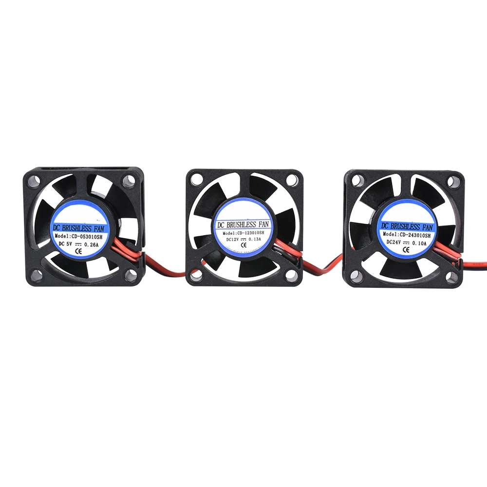 5V mini 3cm 30mm 30x30x10mm 2pin brushless cooling cooler fan FU