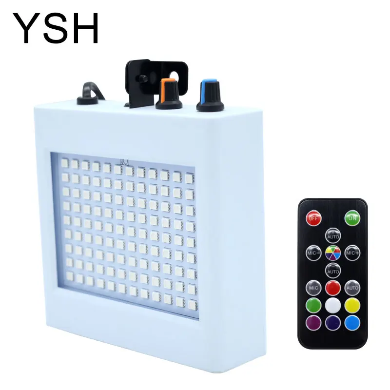 YSH Christmas Lights Indoor 108 LED Holiday Lights Decoration with Sound Activated Strobe Lighting for Festival Wedding Party DJ