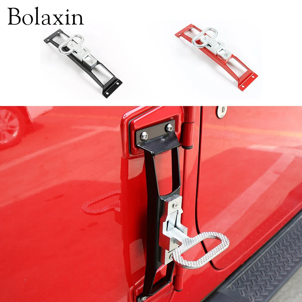Bolaxin Car styling Auto hollow Metal Door Pedal Hinge Folding Foot Pegs Running Board For Jeep