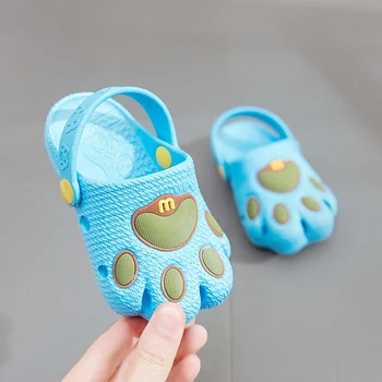 

Summer Kid's Cute Garden Sandals Cartoon Cave Shoes Closed-Toe Sandals Children Beach Slipper Toddler Shoes Antiskid Sandals