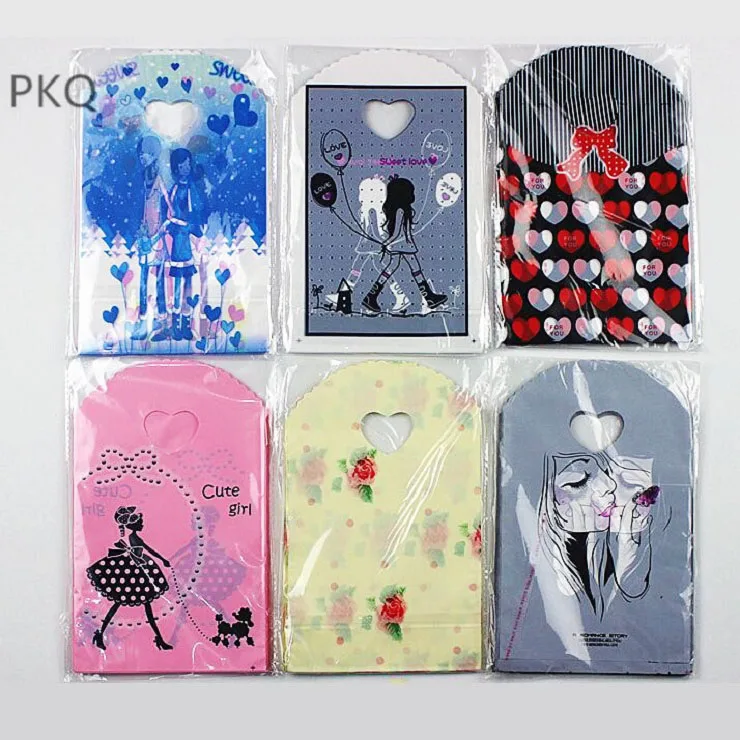 0 : Buy 100pcs Wholesale Small Plastic Gift Bag Thank you mini plastic bag jewelry ...