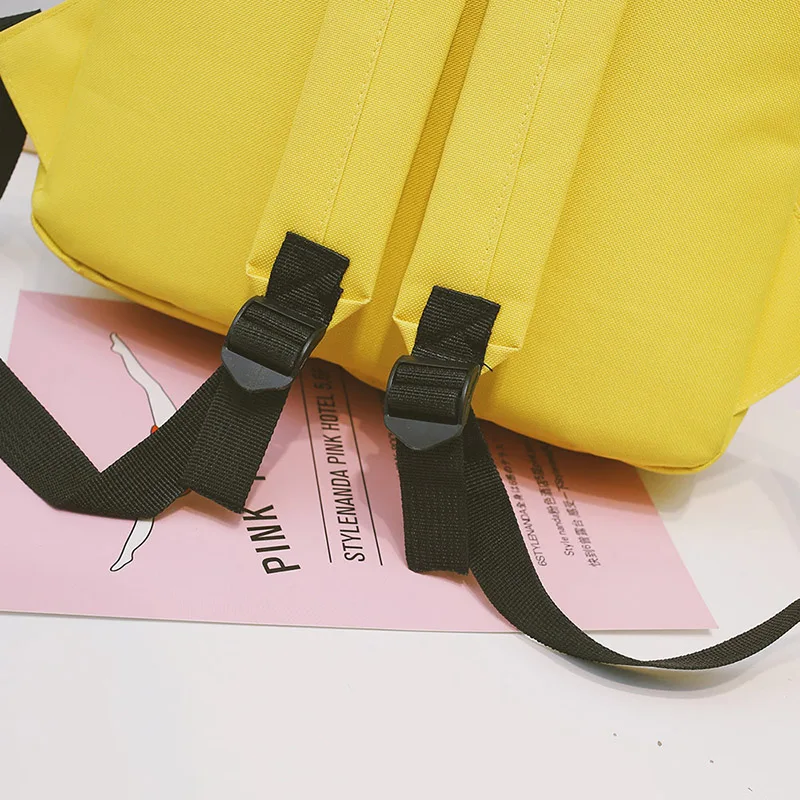 Menghuo Brand Canvas Men Women Backpack Rabbit Pendant College High Middle School Bags for Teenager Boy Girls Backpacks Mochila (72)