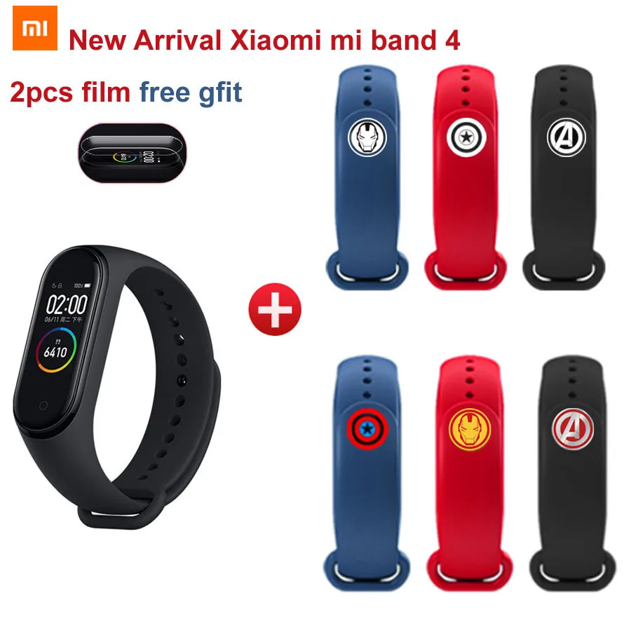 In Stock New Xiaomi mi band 4 Smart Miband 4 50M Waterpproof Heart Rate Fintess AMOLED Color Screen - 33038581262