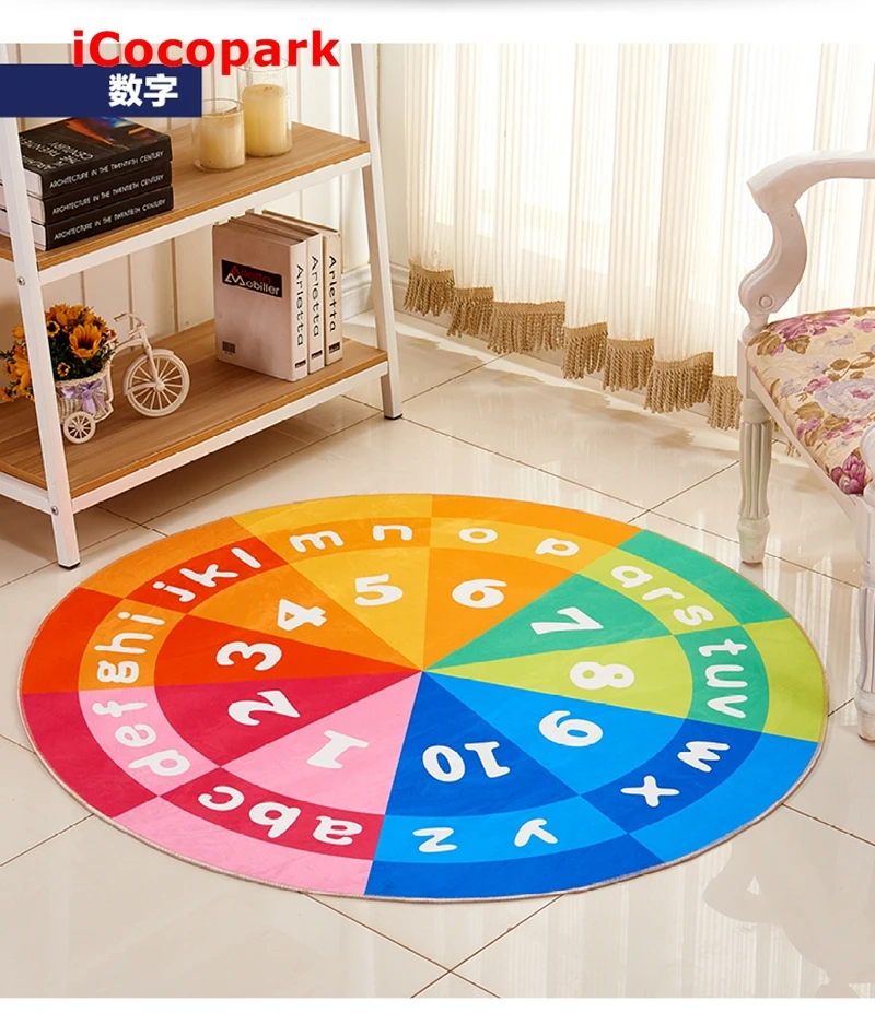 NiceRug круглый цифровой ковер гостиная журнальный столик шерстяное одеяло для спальни ребенок паук компьютерная обивка коврики