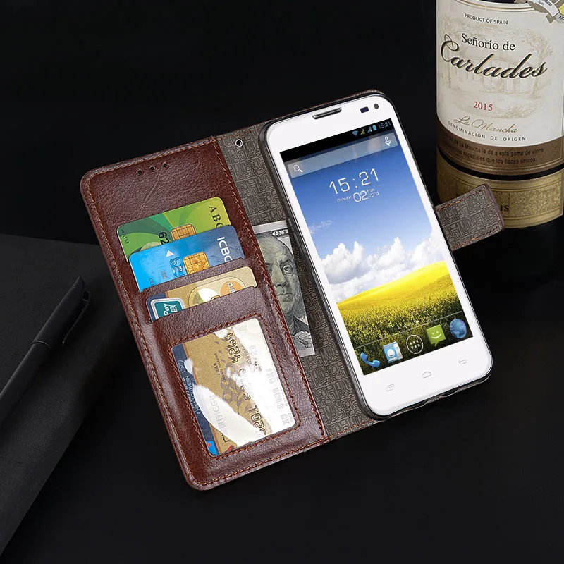 Роскошный Магнитный чехол книжка для Fly IQ4415 Era Style 3 фоторамка кожаный бумажник
