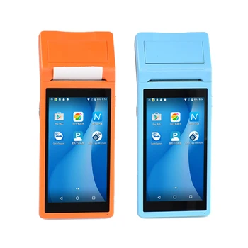 

Orange color Pos Android PDA with printer