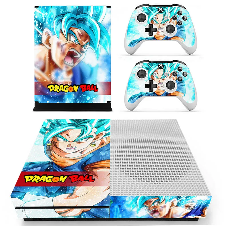 Для Xbox One S Кожа Наклейка DRAGON BALL s vinilo pegatina для Xbox one тонкая консоль и два контроллера