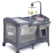 7 больших бесплатных подарков! Высокое качество Valdera бренд детская кровать От 0 до 6 лет использовать для сна играть колыбели детские кроватки отправить игрушки москитная сетка