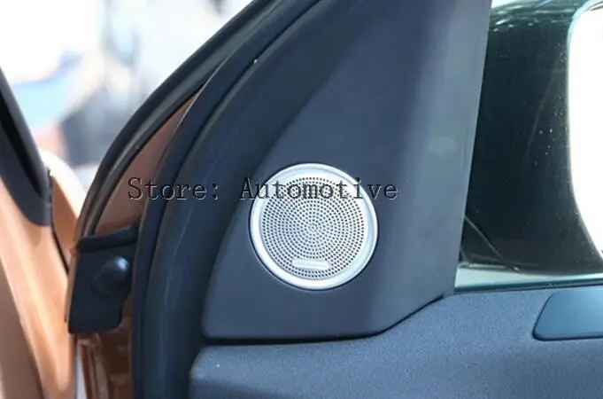2 шт. Chrome Алюминий сплав Динамик крышка отделка Стикеры для Land Rover Discovery Спорт стайлинга автомобилей